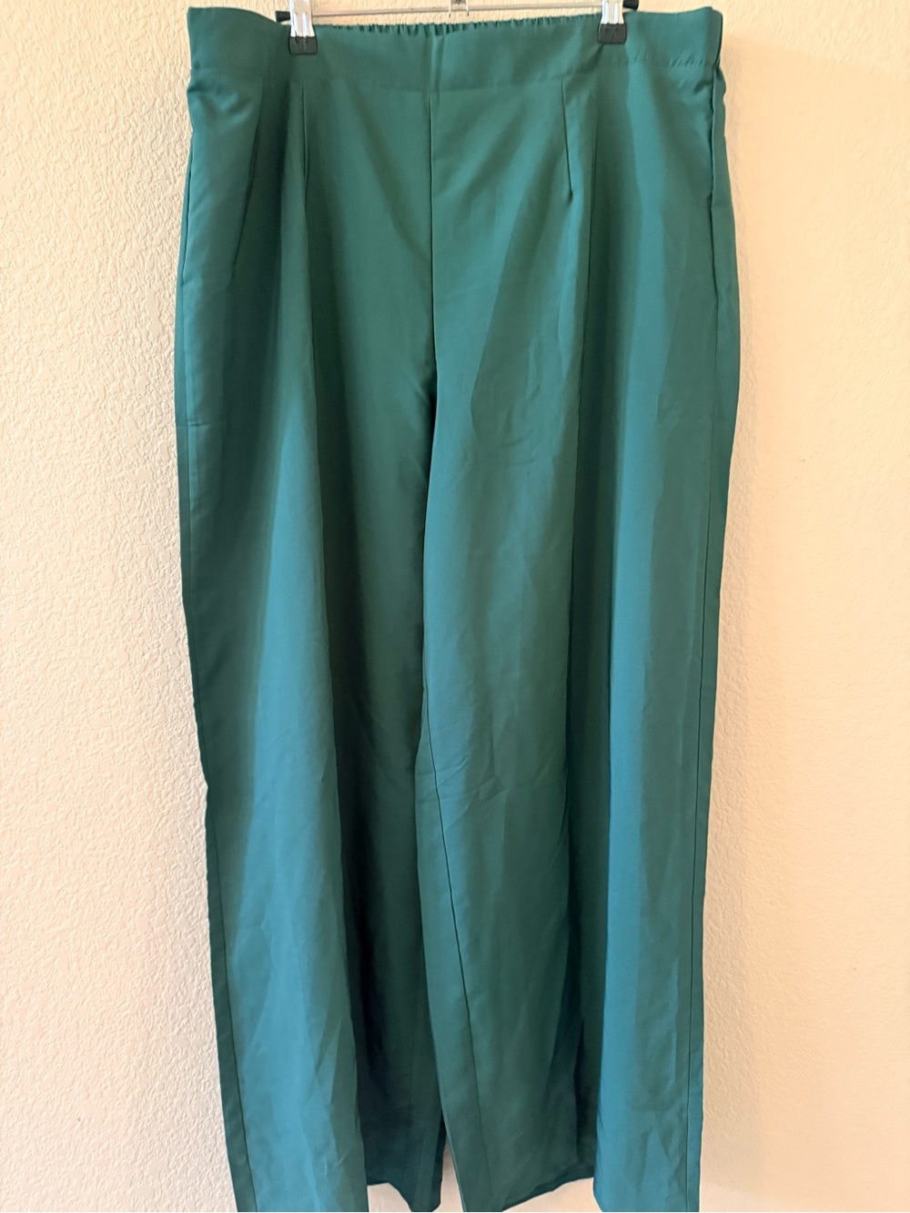 Womens Wide-Leg Dress Pants in Teal